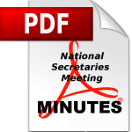 Minutes of the Secretaries Meeting Budapest